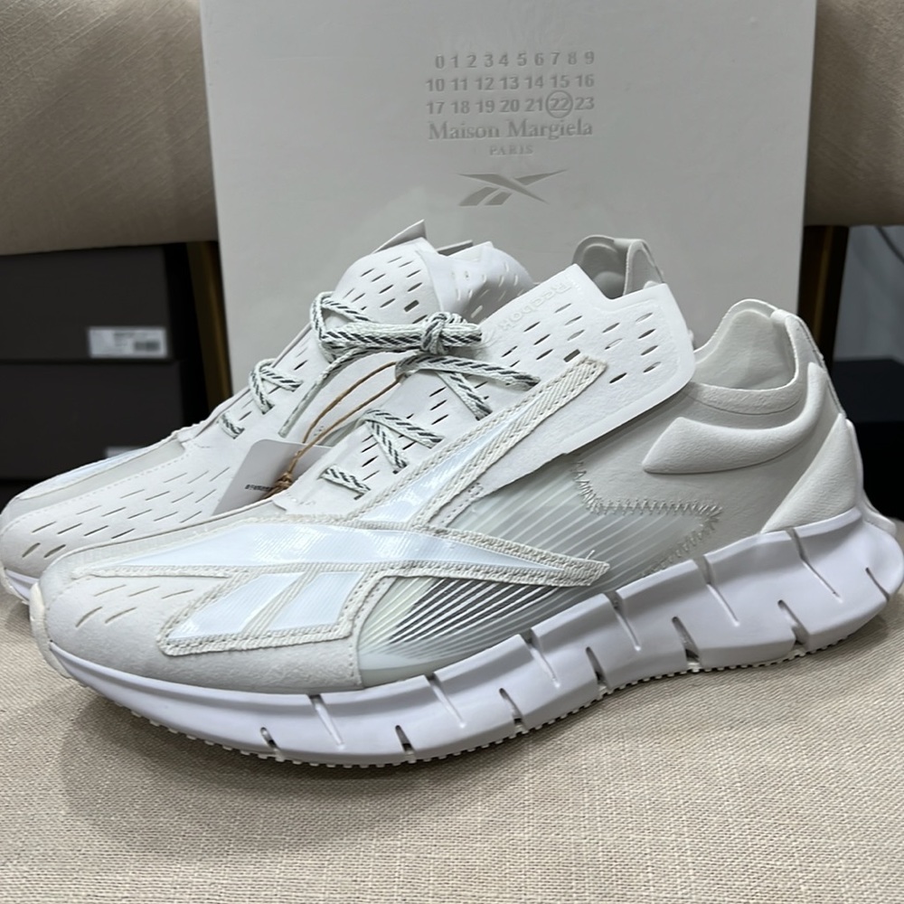 Maison Margiela x Reebok Zig 3-D Memory Of GW5008 White Sneakers - Picture 4 of 12